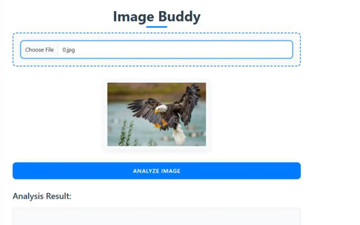 The upload view at a narrower width.