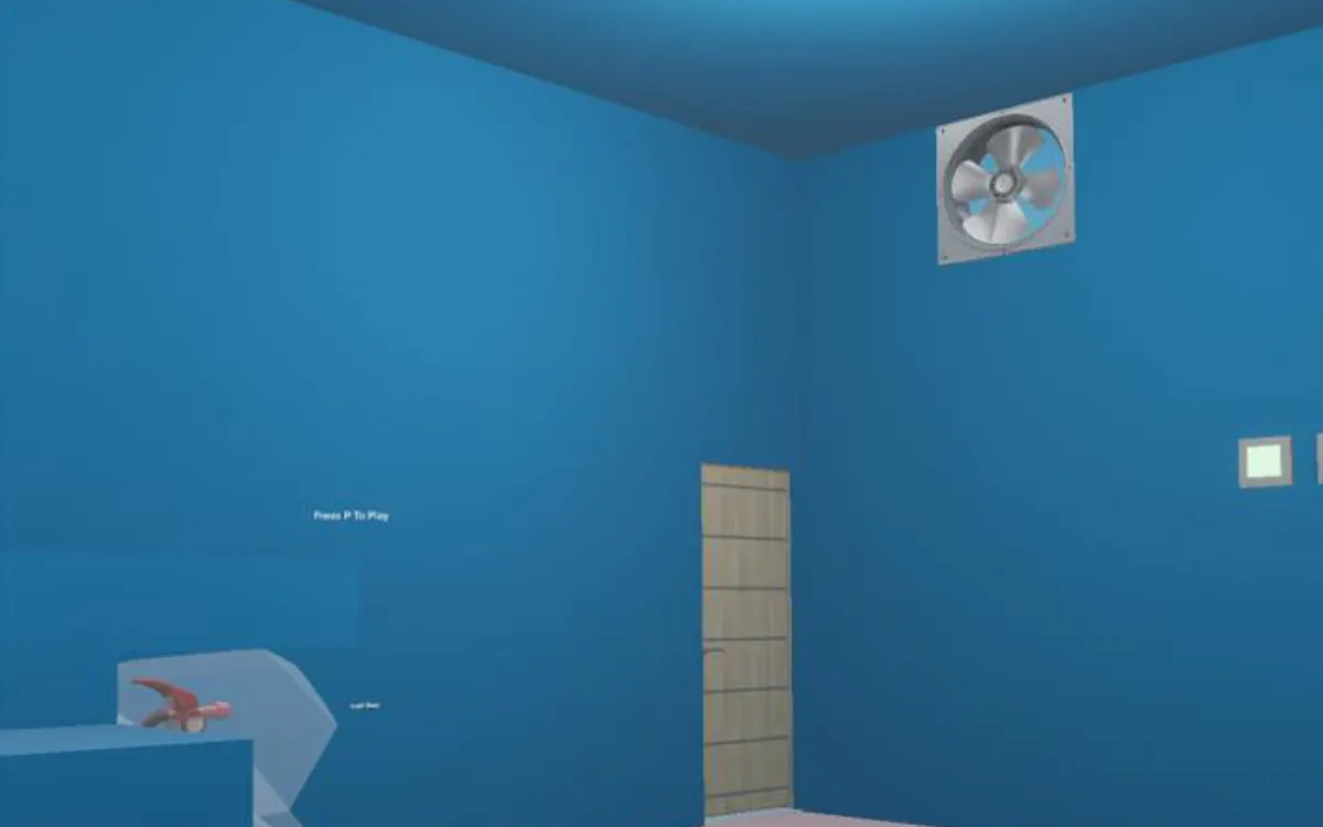 A corner of the lab with an extractor fan.